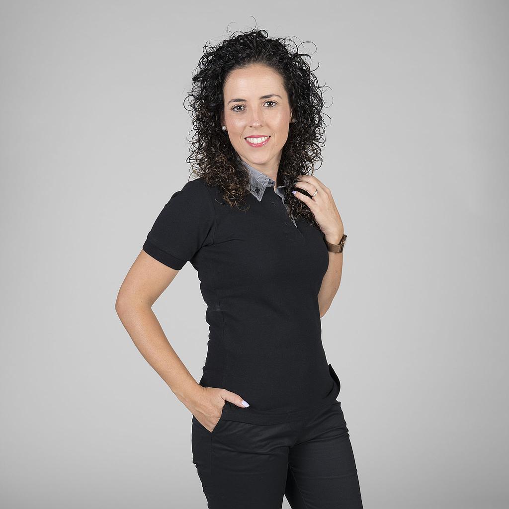 POLO PRETO SENHORA M/C C/CAMISEIRO - Imagem