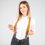 BRETELLES 30 MM ÉLASTIQUE UNISEXE (4 PINCES)
