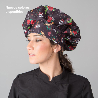 POLYESTER TWILL PRINTED CLASSIC CHEF'S HAT