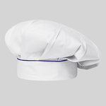 TOQUE CHEF AVEC VELCRO BLANC LISERÉ COULEUR
