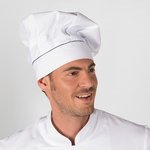 HAT CHEF WITH VELCRO WHITE COLOUR
