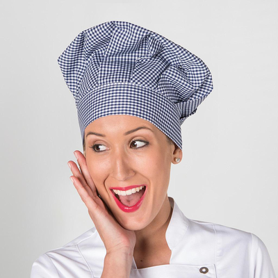 HAT CLASSIC CHEF VICHY WITH VELCRO
