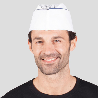 CHEF'S HAT WITH PIPING (pack of  6)