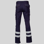 PANTALON UNISEXE MULTIPOCHES TAILLE ÉLASTIQUÉE GAMO 2 BANDES RÉFLÉCHISSANTES
