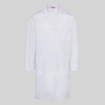 BLOUSE UNISEXE MANCHES LONGUES SERGÉ BLANC "RED LINE"
