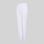 OUTFIT UNISEX WHITE V-NECK / ELASTICATED TROUSERS SCRUB SUIT "REDLINE"
