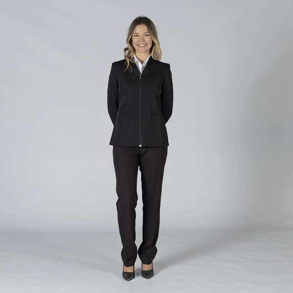BLAZER SENHORA COM FECHO DE CORRER GOLA CHAMINÍ TRIVIAL - Imagem