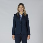 AMERICANA MUJER 1 BOTON SOLAPA INVERTIDA TRIVIAL