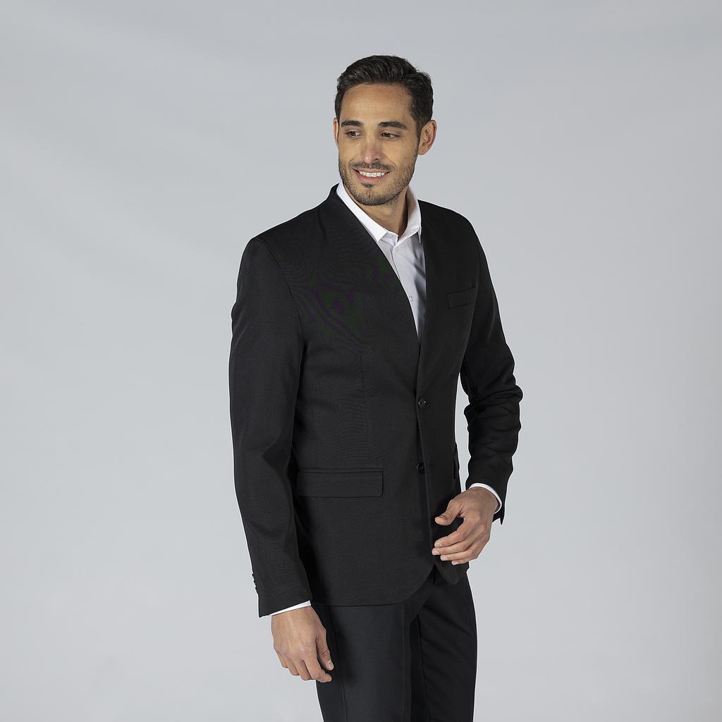 BLAZER HOMEM 2 BOTÕES GOLA CHAMINÍ SLIM FIT TRIVIAL - Imagem
