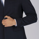 BLAZER WOMAN 1 BUTTON REVERSE LAPEL TRIVIAL 
