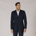 BLAZER WOMAN 1 BUTTON REVERSE LAPEL TRIVIAL 
