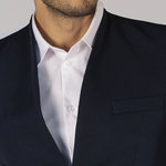 BLAZER WOMAN 1 BUTTON REVERSE LAPEL TRIVIAL 
