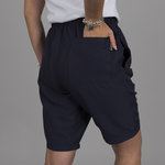 BERMUDA SHORTS UNISEX ELASTIC BAND+OUTER DRAWSTRING MICROFIBER
