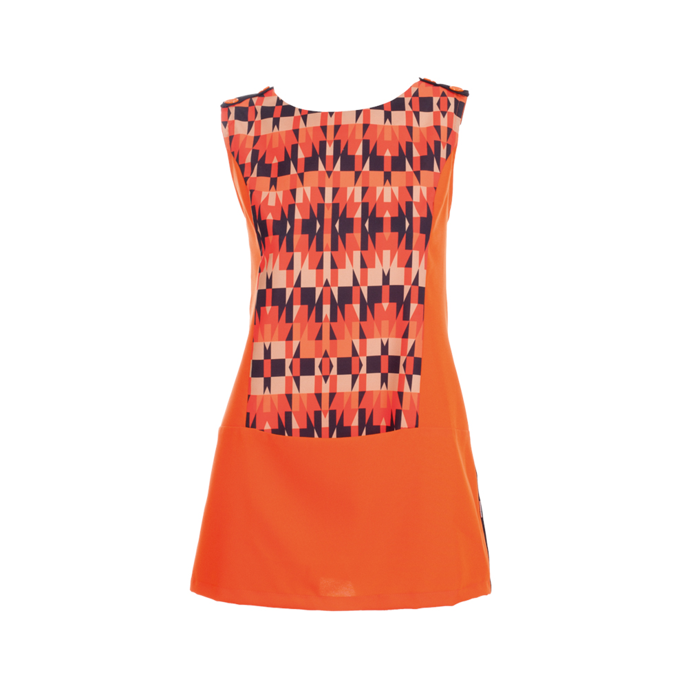 VESTIDO SEM MANGAS DECOTE COSTAS