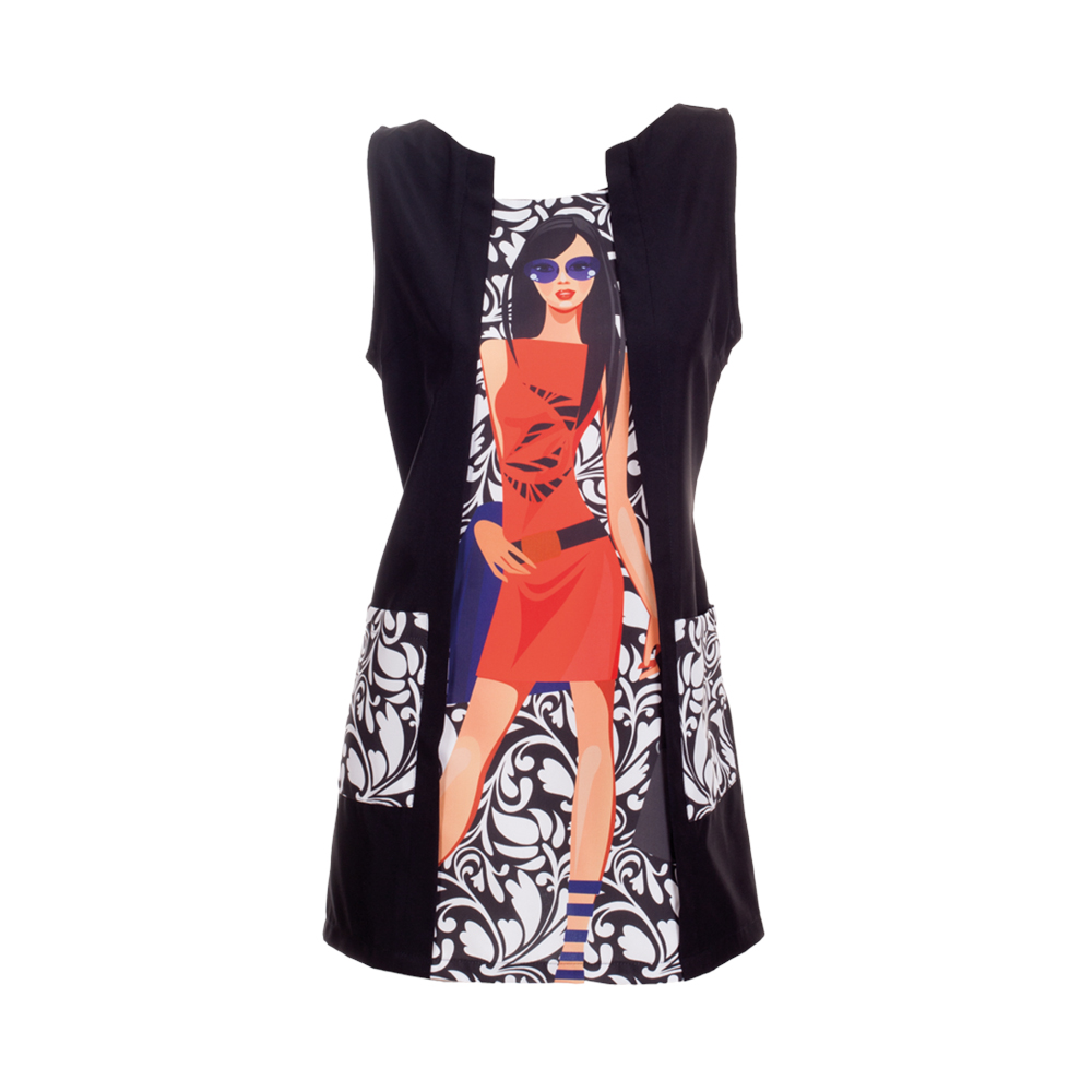 VESTIDO SEM MANGAS PASARELA