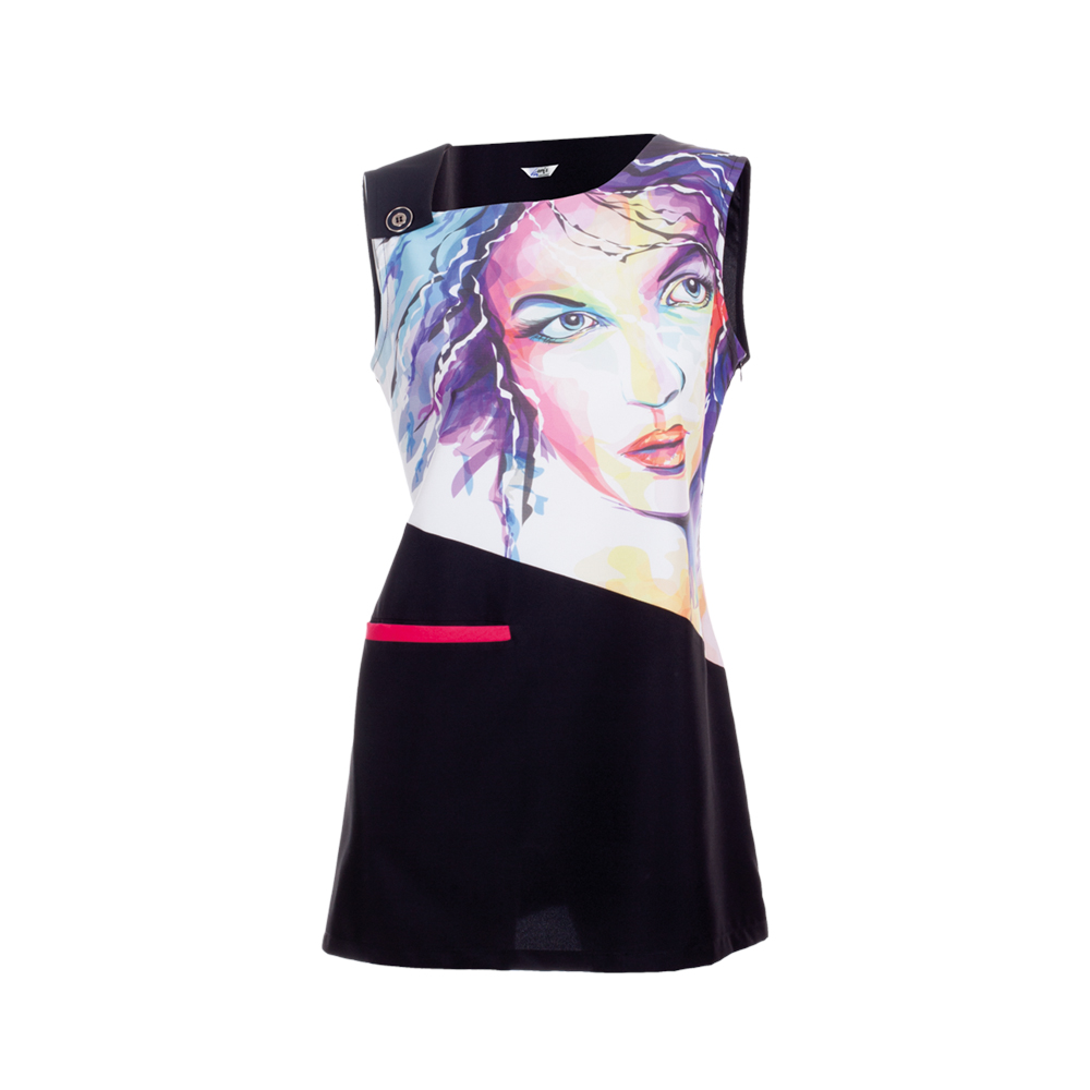 VESTIDO SEM MANGAS ACUARELA - Imagem