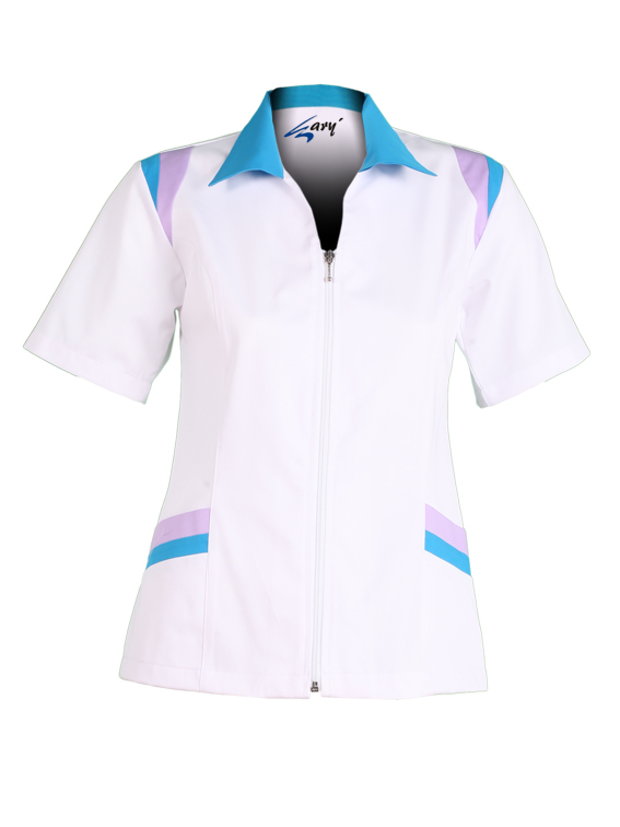 BLUSA SRA M/C FECHO DE CORRER COMBI - Imagem