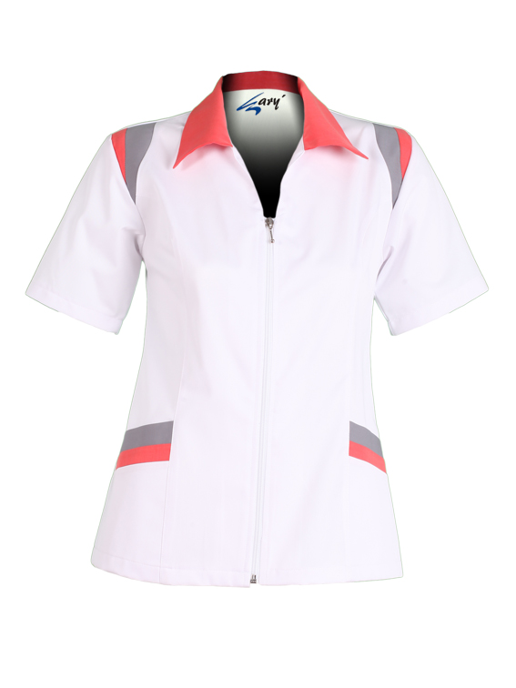 BLUSA SRA M/C FECHO DE CORRER COMBI - Imagem