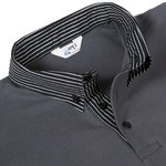 MEN'S GREY/BLACK S/ SLEEVED POLO SHIRT