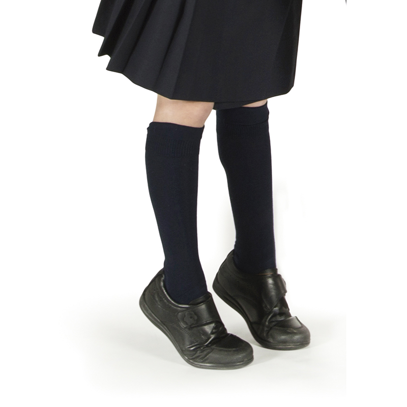 PLAIN KNEE-HIGH SOCKS - Imagem