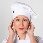 HAT CLASSIC CHEF WHITE WITH VELCRO
