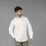 CHEMISE HOMME LIN/COTON COL MAO TIWI
