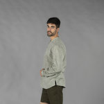 CAMICIA UOMO LINO/COTONE COLLO COREANA TIWI
