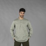 CAMICIA UOMO LINO/COTONE COLLO COREANA TIWI
