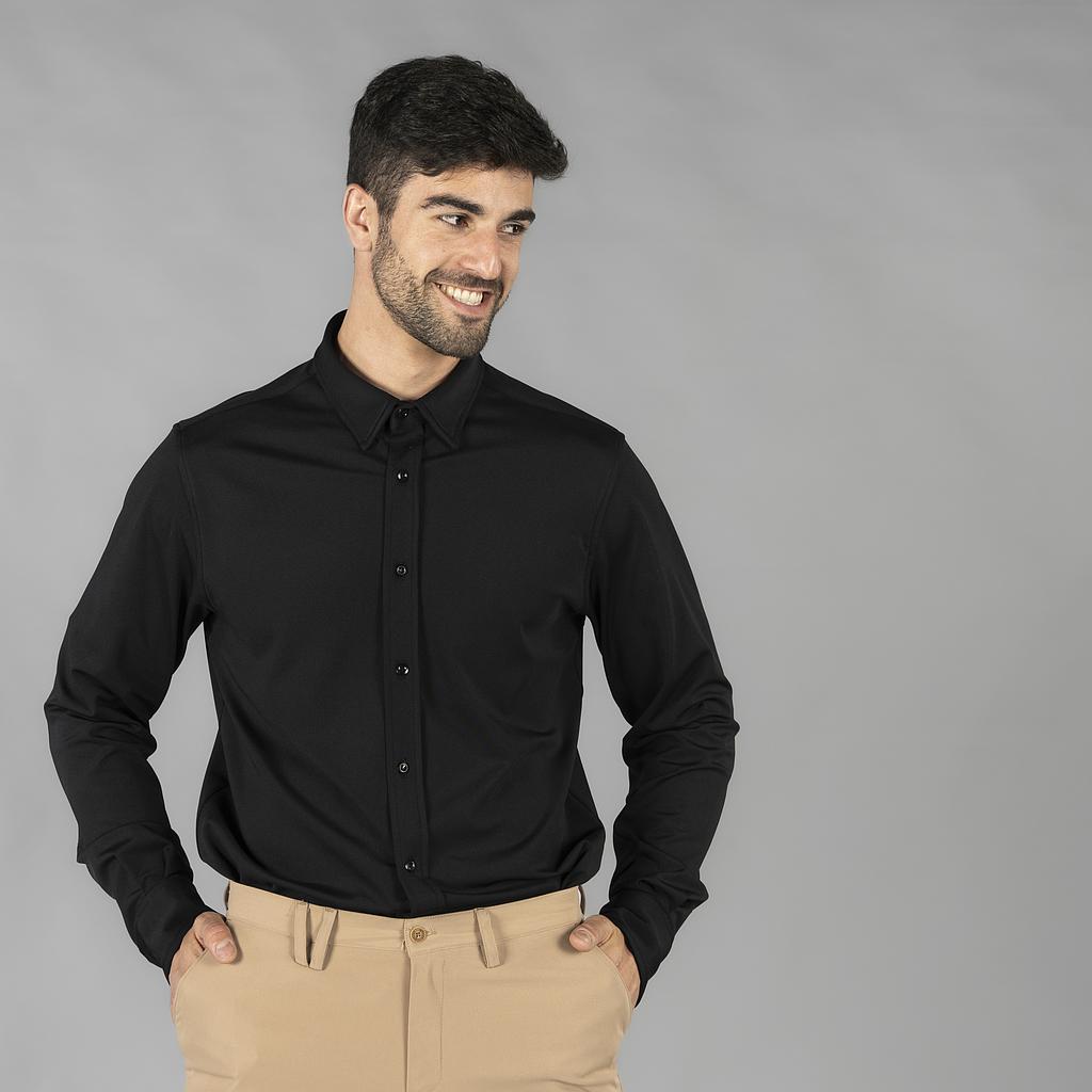 CAMISA HOMEM INTERLOCK COLARINHO CAMISERO LUZON - Imagem