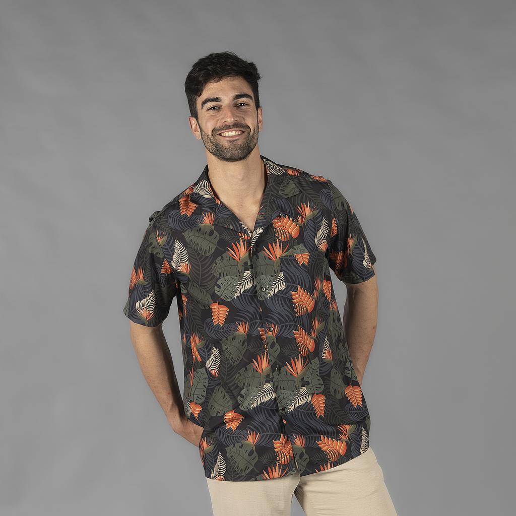 CAMISA HOMEM COLARINHO LAPELA HAWAII - Imagem