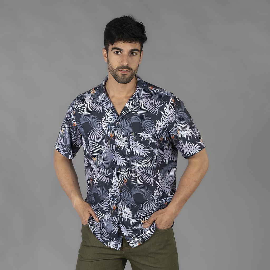 CAMISA HOMEM COLARINHO LAPELA HAWAII - Imagem