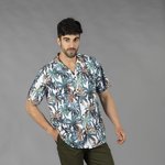 CAMICIA UOMO COLLETO A REVERS HAWAII
