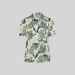 CAMISA MUJER CUELLO SOLAPA HAWAIANA