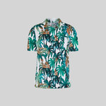 CAMISA MUJER CUELLO SOLAPA HAWAIANA