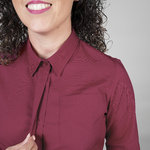 BLUSA DONNA BOTTONE NASCOSTO M/LUNGA