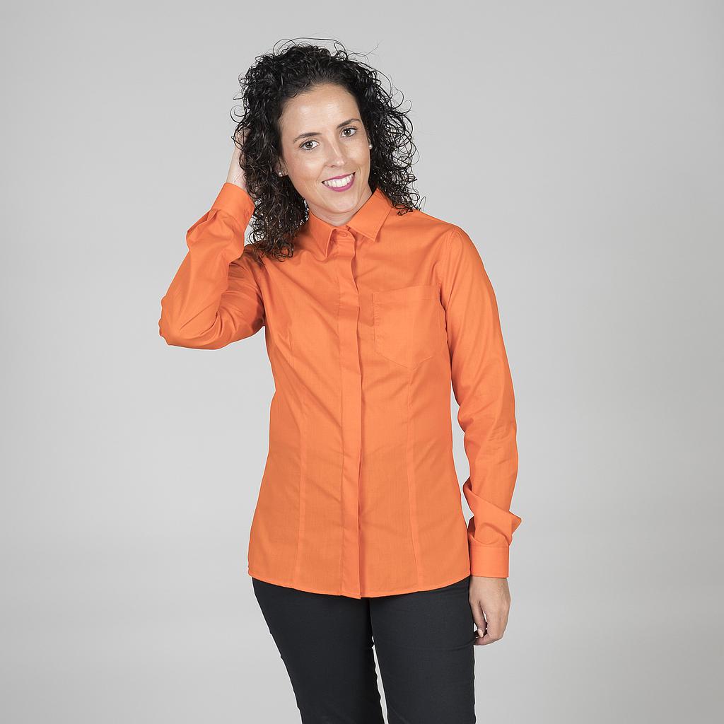 BLUSA SENHORA BOTÃO OCULTO M/COMPRIDA - Imagem