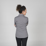 BLOUSE WOMAN CONCEALED BUTTON L/SLEEVED