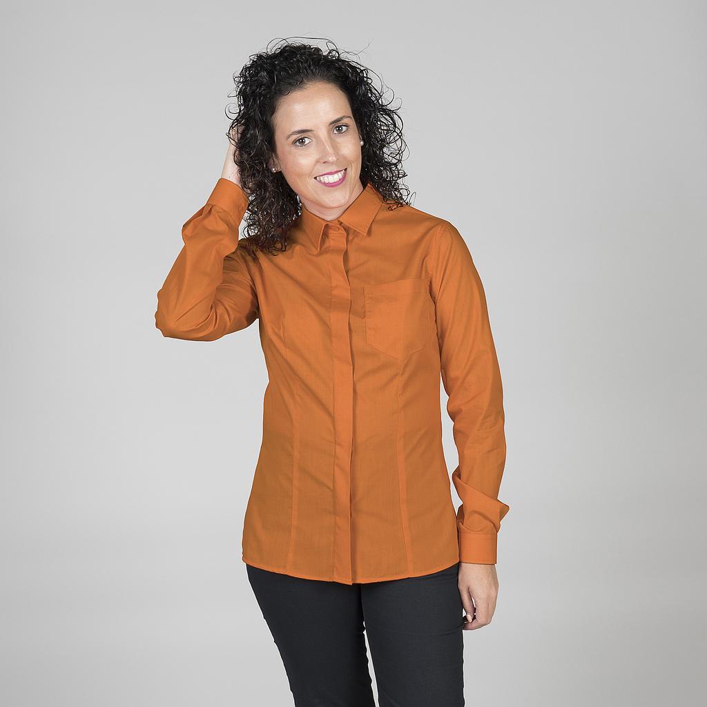 BLUSA SENHORA BOTÃO OCULTO M/COMPRIDA - Imagem