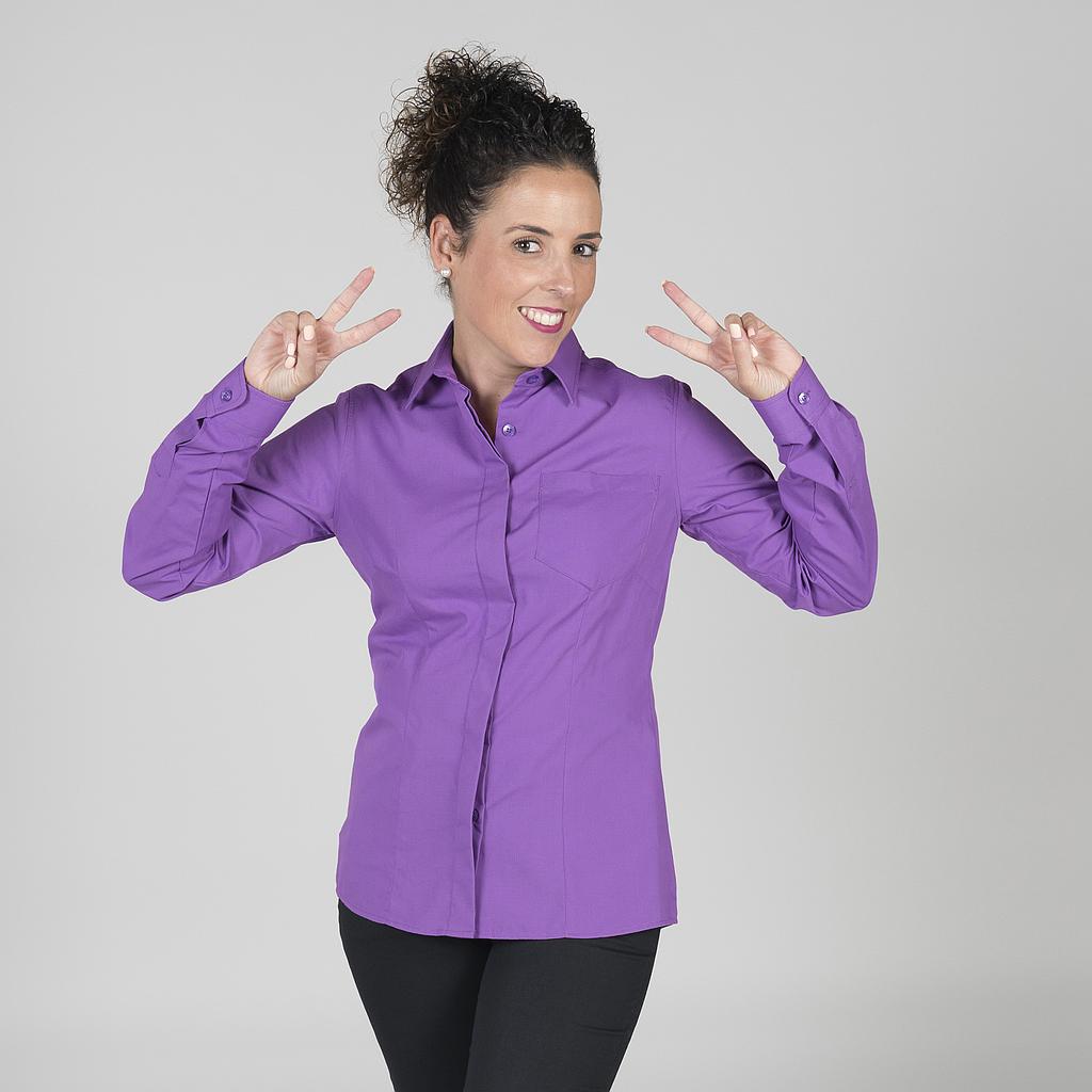 BLUSA SENHORA BOTÃO OCULTO M/COMPRIDA - Imagem