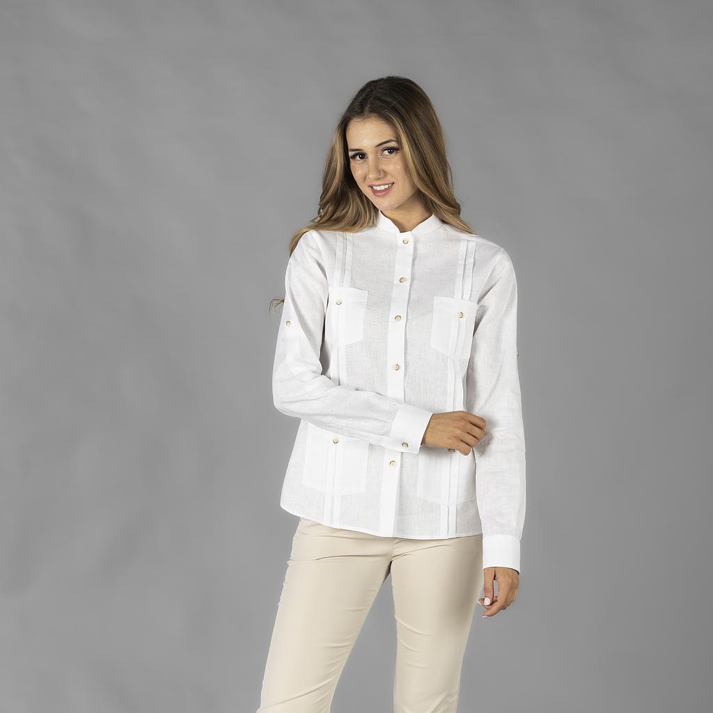 GUAYABERA MULHER COLARINHO MÃO ISABELA - Imagem