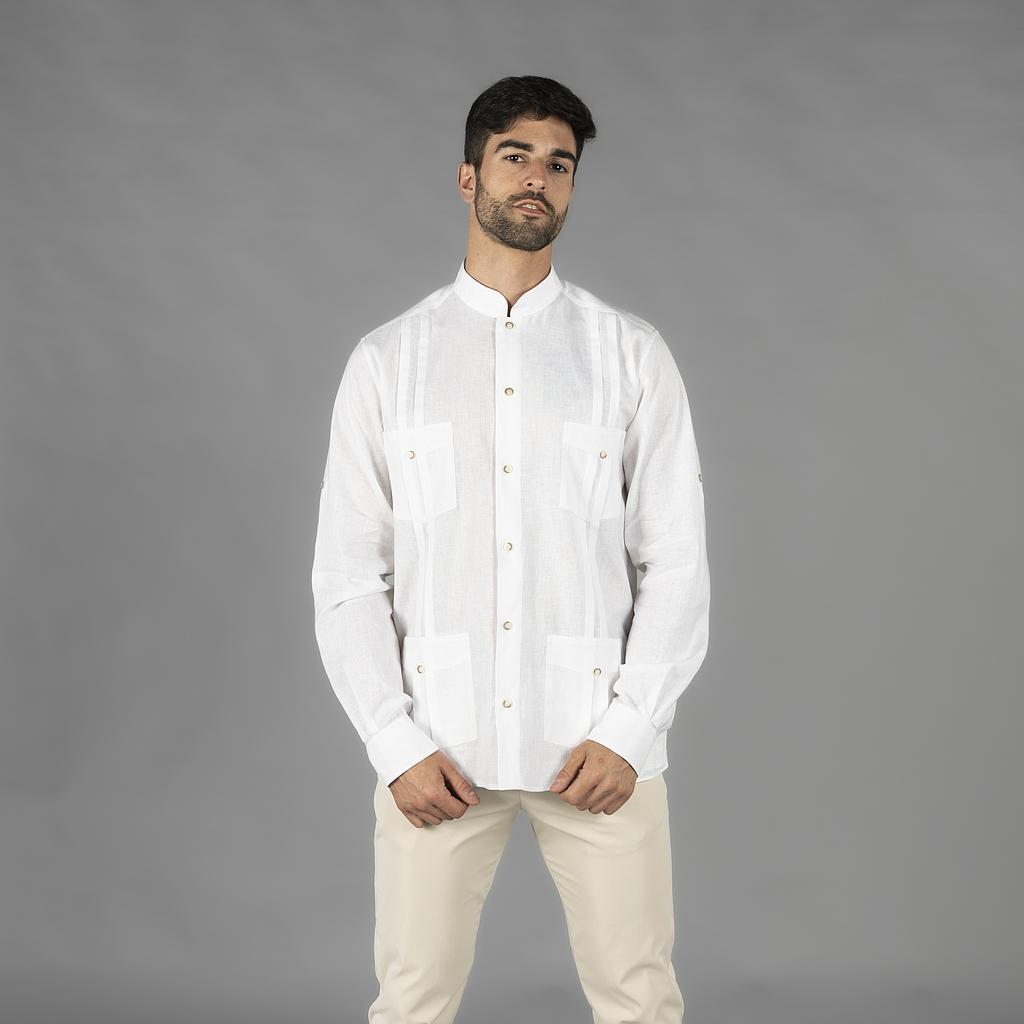 GUAYABERA HOMEM COLARINHO MÃO BORNEÚ - Imagem