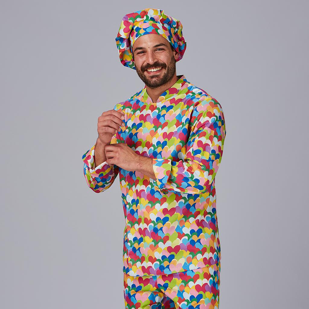 CASACO COZINHA UNISSEXO HEART ALGODÃO ÁGATHA - Imagem