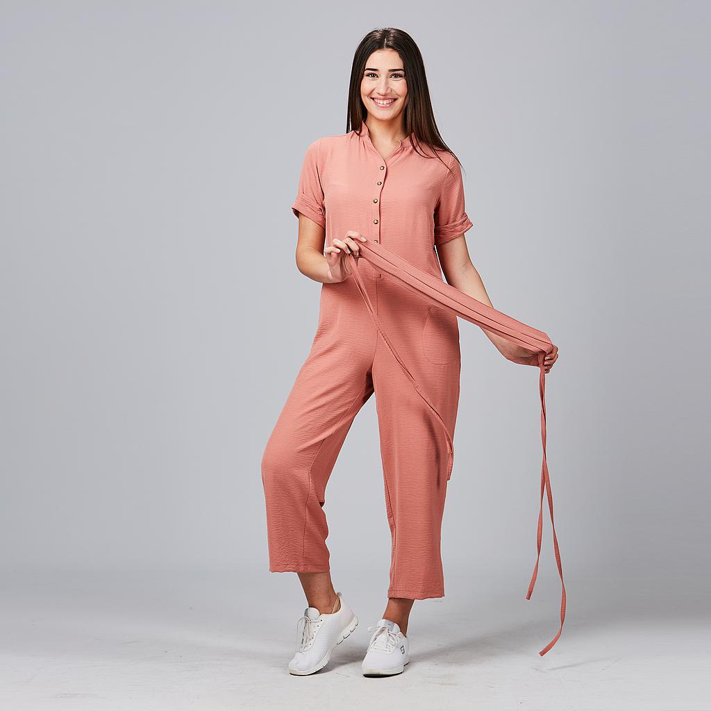 MACACÃO MULHER BAMBULA MANGA CURTA - Imagem