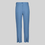 WOMEN'S TROUSERS WITH CENTRAL SLIT AT THE HEM
