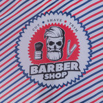 CAPE DE COIFFEUR IMPRIMÉE
