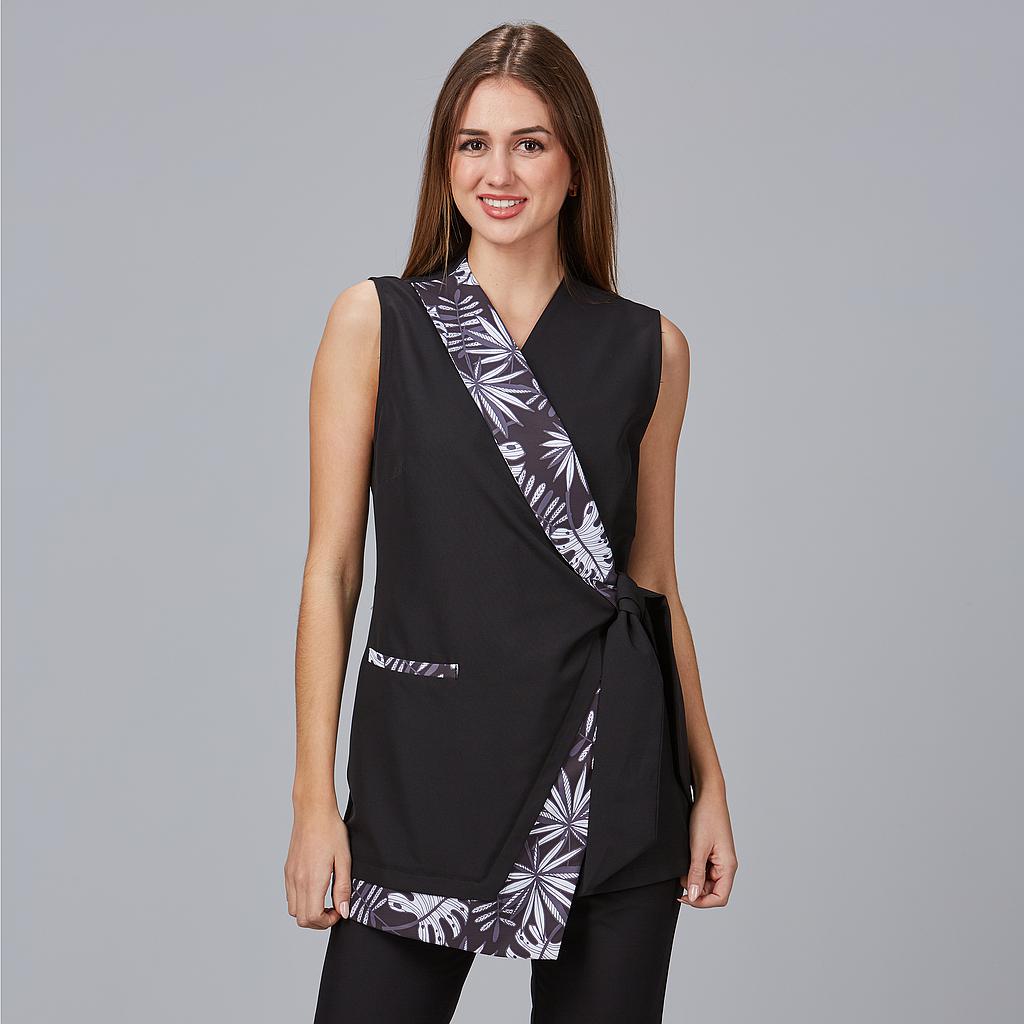 BLUSA MULHER GOLA SMOKING FICUS - Imagem