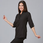 WOMEN'S VINCA MAO NECK BLOUSE
