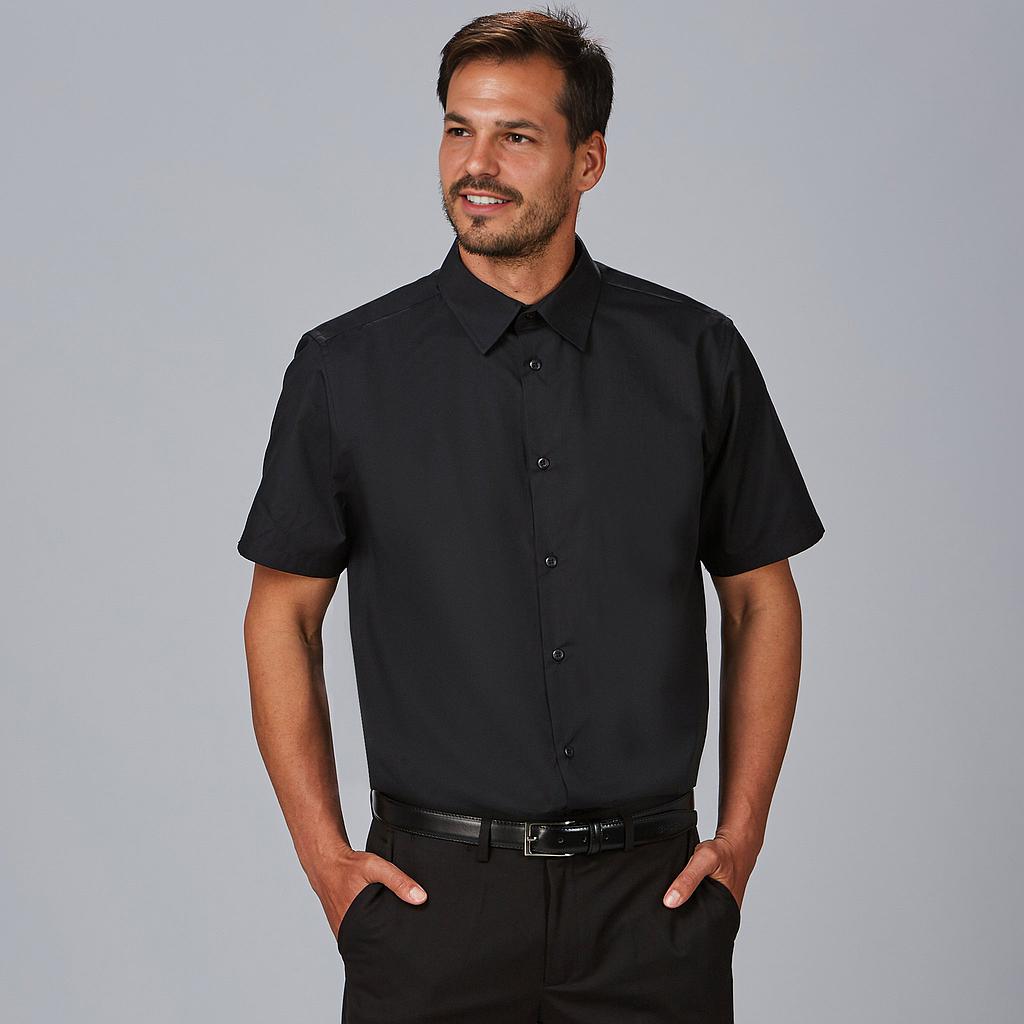 CAMISA HOMEM M/C SLIM FIT ELASTAN - Imagem