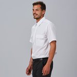 CAMISA UNISEX CHARRETERAS M/C ELASTAN "RED LINE"