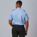 CAMISA UNISEX CHARRETERAS M/C ELASTAN "RED LINE"